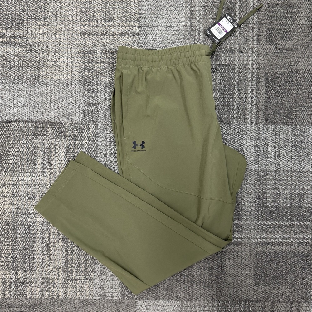 Under Armour  Vibe Woven Pants Mens 2XL Green NWT Jogger Stretch UA